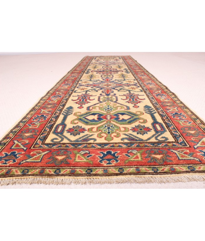 Ghazni- Ghazni: 300 x 82cm: A beautiful vegetable-dyed rug woven of